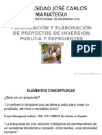 Clase 1 - Aspectos Generales de Un Proyecto de Inversión Pública