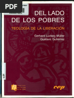 GUTIERREZ, Gustavo y MÜLLER, Gerard Ludwig. Del Lado de Los Pobres. Teología de La Liberación.