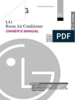 LG Room Air Conditioner: Owner'S Manual