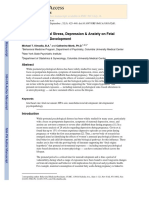 Impact of Maternal Stress, Depression & Anxiety On Fetal Neurobehavioral Development