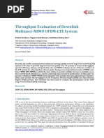 Throughput Evaluation of Downlink Multiuser-MIMO OFDM-LTE System