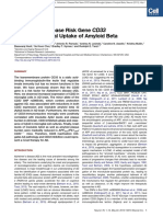 Article: Alzheimer's Disease Risk Gene CD33 Inhibits Microglial Uptake of Amyloid Beta