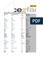 Russian Word List