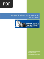 CAPACITACION Memoria de Labores 2016 HOSPIGEN PDF