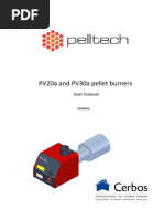 Pelltech Pellet Burner PV20a PV30a User Manual