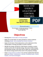 Ch05 Mass and Energy Analysis of Control Volumes