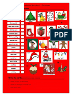 765 Vocabulary Matching Worksheet Xmas