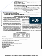 2010 Cook County IL Traffic Ticket Instruction Envelope