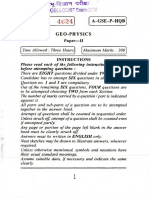 Serial No. A-Gse-P-Hqb: Please Read Each o F The Following Instructions Carefully Before Attempting Questions