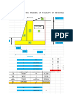 Retaining Wall Design and Soil Improvement Method