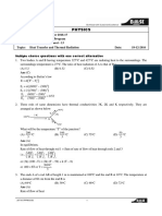 II IIT IRP Physics Worksheet - 13 Q + Soln - Heat Trans & Thermal Radiation