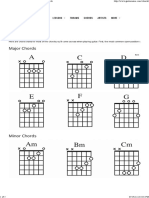 Ultimate Guitar Chord Charts - Open Position Chords