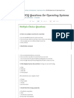 100 MCQ Questions For Operating Systems - MCQ Sets