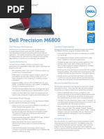 Dell Precision M6800 Spec Sheet