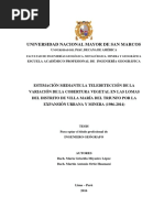 Estimación Mediante La Teledetección de La Variación de La Cobertura Vegetal en Las Lomas Del Distrito de Villa María Del Triunfo Por La Expansión Urbana y Minera (1986-2014)