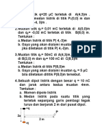 Latihan Pertemuan 2-3 - Medan Listrik