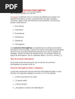 Ejemplo de Oraciones Interrogativas