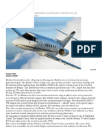 Hawker 900XP Review Flying 2009