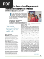 Coaching For Instructional Improvement: Themes in Research and Practice