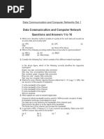 Data Communication and Computer Networks Set 1