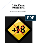 Alexgaias. A (2014) El Manifiesto Antiadultista