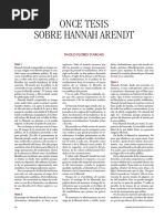 Flores Darcais, Paolo - Once Tesis Sobre Hannah Arendt