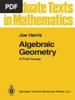 Algebraic Geometry, Joe Harris