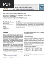 Blue Coal O Spinel Via Complexation Method: Materials Chemistry and Physics