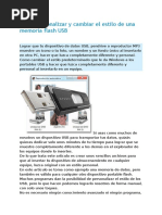 Como Personalizar y Cambiar El Estilo de Una Memoria Flash USB