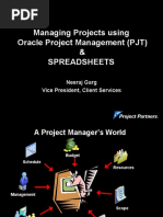 Managing Projects Using Oracle Project Management PJT And1425