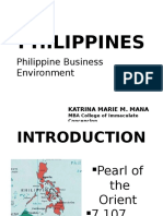 Philippines: Philippine Business Environment