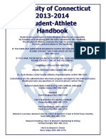 University of Connecticut 2013-2014 Student-Athlete Handbook