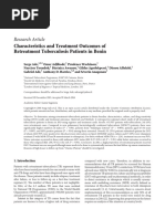 Research Article: Characteristics and Treatment Outcomes of Retreatment Tuberculosis Patients in Benin