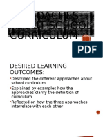 Chapter 1 Module 2 Lesson 2 Approaches About School Curriculum