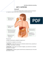 Unit 2. Natural Science. Nutrition