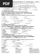 Exercise: Conditional Sentences / If - Clauses Type I, II and III