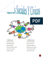 Valores Sociales y Cívicos Trabajo Grupal