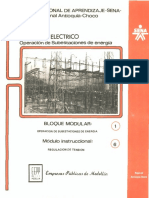 Vol. 6 Operación de Subestaciones de Energía - Bloque Modular 1 - Módulo Instruccional 6 Regulación de Tensión