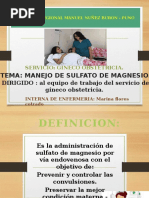 Diapositiva de Sulfato de Magnesio