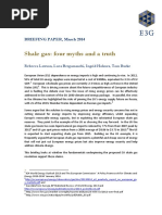 Shale Gas: Four Myths and A Truth: BRIEFING PAPER, March 2014