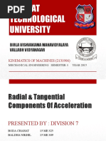 Radial & Tangential Components of Acceleration