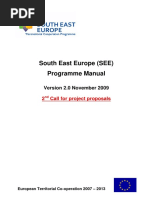 South East Europe (SEE) Programme Manual: Version 2.0 November 2009