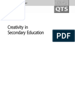 Creativity in Secondary Education (Martin Fautley Jonathan Savage)