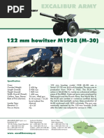 122 MM Howitzer M1938 (M-30) : Specification