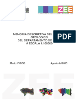 Memoria - Descriptiva - Geologia Departamento Junin PDF