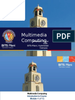 Multimedia Computing: BITS Pilani