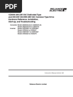 VZ3000 200-230 VAC Dedicated Type and 200-230 VAC/380-460 VAC Common Type Drive Hardware Reference, Installation, Start-Up, and Troubleshooting