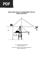 Rope-Towed Trolley or Machinery Trolley