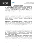 Z Modelo de Contrato de Trabajo