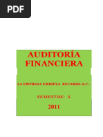 Caso Practico de Auditoria Financiera